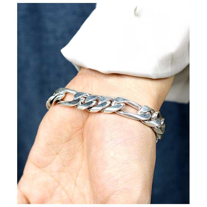 シルバー925 IDブレスレット メキシコ(TAXCO)製 Taxco Mexico 925 Heavy Insert ID Bracelet -11mm wide