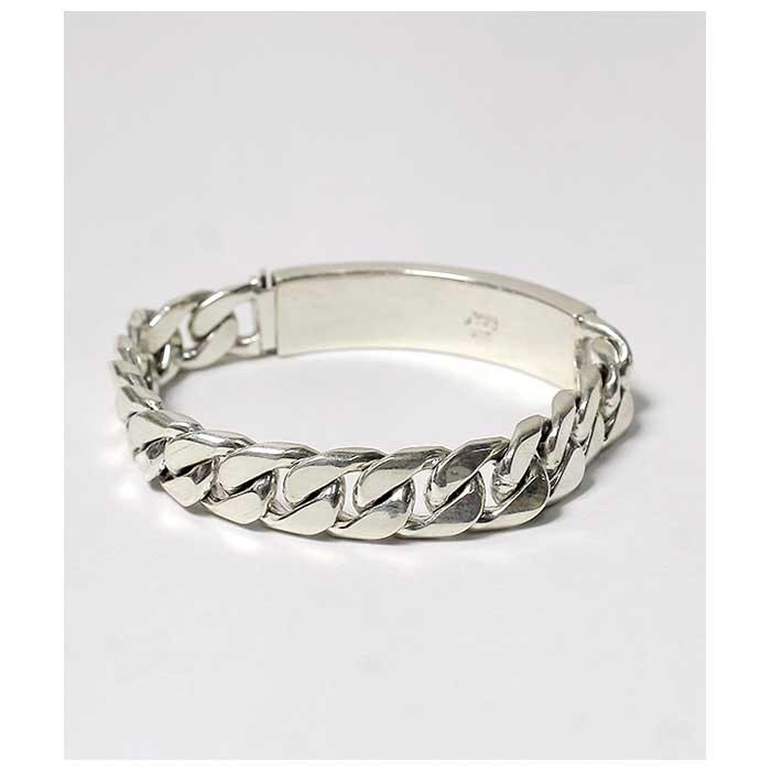 ヴィンテージ シルバー タスコ スリム IDプレート 喜平チェーン ブレスレット ヴィンテージ シルバー タスコ スリム IDプレート 喜平チェーン