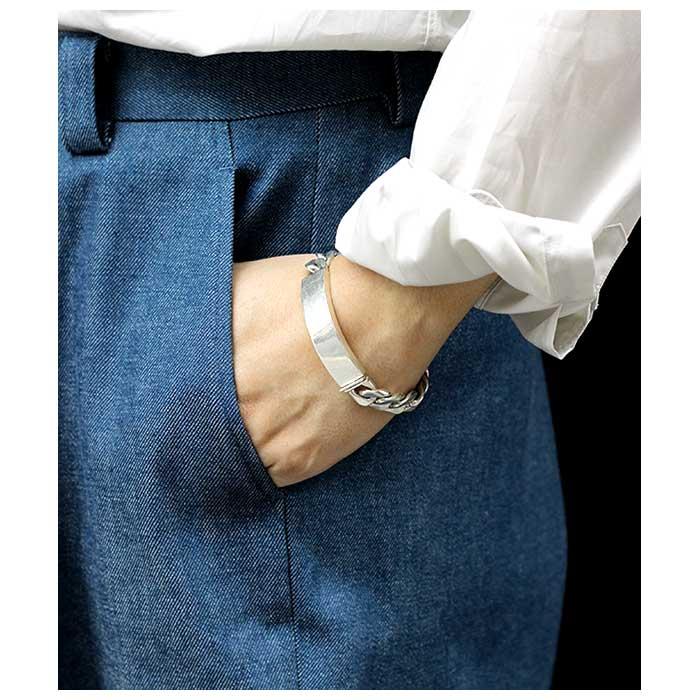 インテリム INTERIM タスコシルバー IDブレスレット 喜平 TAXCO SILVER