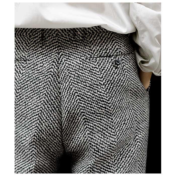 インテリム INTERIM ヘリンボーンジャガード 限定生地 ワンタック