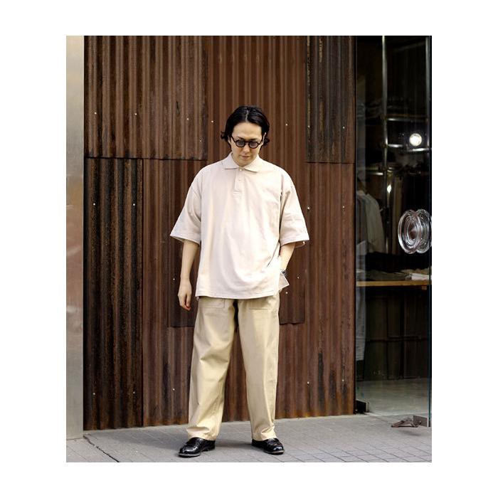 INTĒRIM ハイパービッグシーアイランドポロシャツ INTERIM - HYPER BIG SEA ISLAND PIQUE POLO SHIRT/BLACK | NapsNote