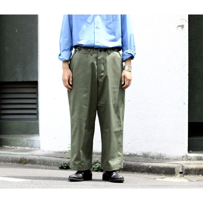 インテリム　ヘリンボーンパンツ インテリム INTERIM スーピマ ヘリンボーン M-43 フィールド