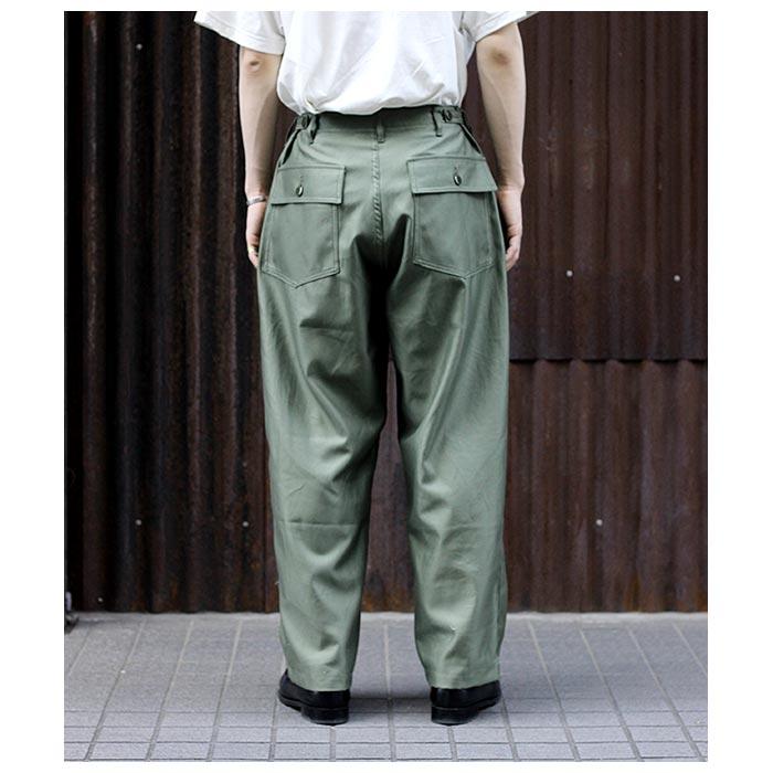 インテリム INTERIM ギザ バックサテン ベイカーパンツ