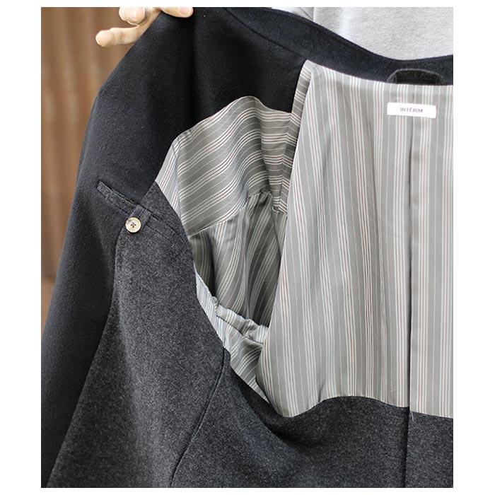 インテリム INTERIM 限定 カシミヤ 100 フォレスティエール ジャケット