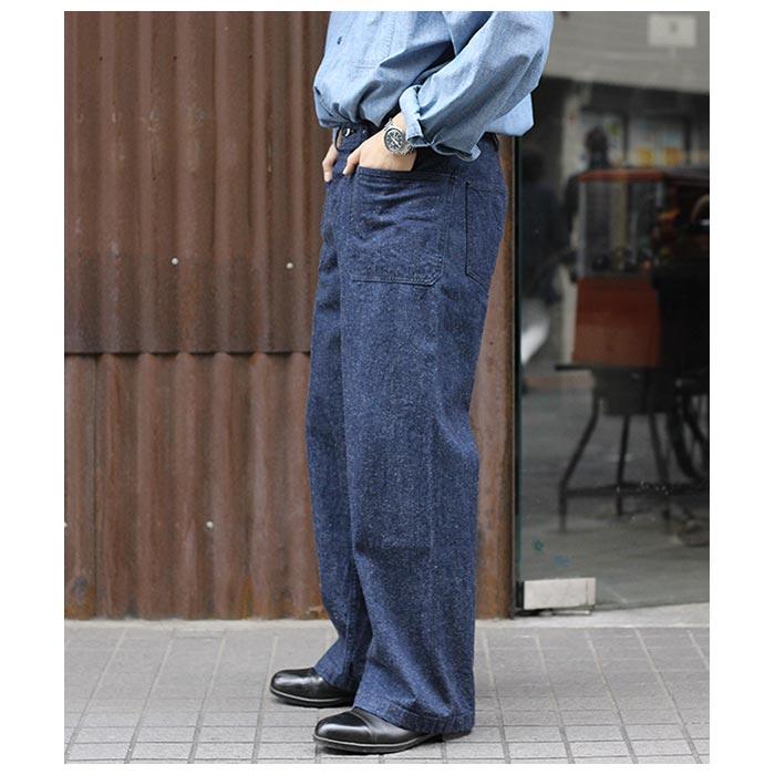 インテリム INTERIM 40's US.NAVY セルヴィッチ ネップ デニム トラウザー 1940's WW2 US.NAVY SELVEDGE NEP DENIM TROUSER (IT23S089)｜andpheb｜04