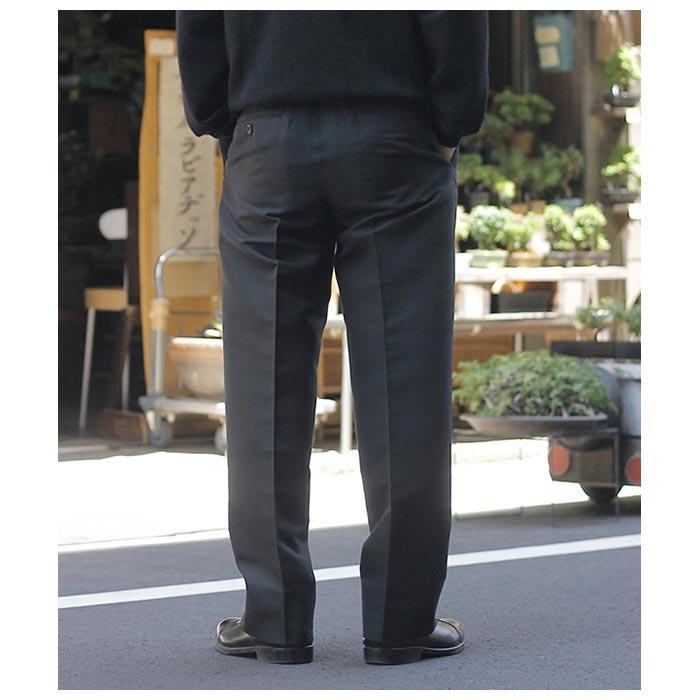 【インテリム】ギザ ギャバジン 2タック ストレート スラックス 5 INTÉRIM/インテリム】GIZA GABARDINE 2-TUCK STRAIGHT SLACKS