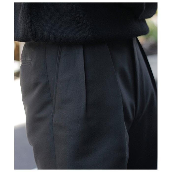 インテリム INTERIM シルク アンド ウール スモーキング 2タック