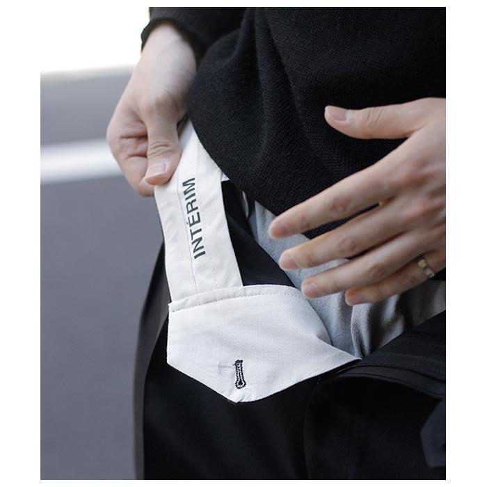 インテリム INTERIM シルク アンド ウール スモーキング 2タック