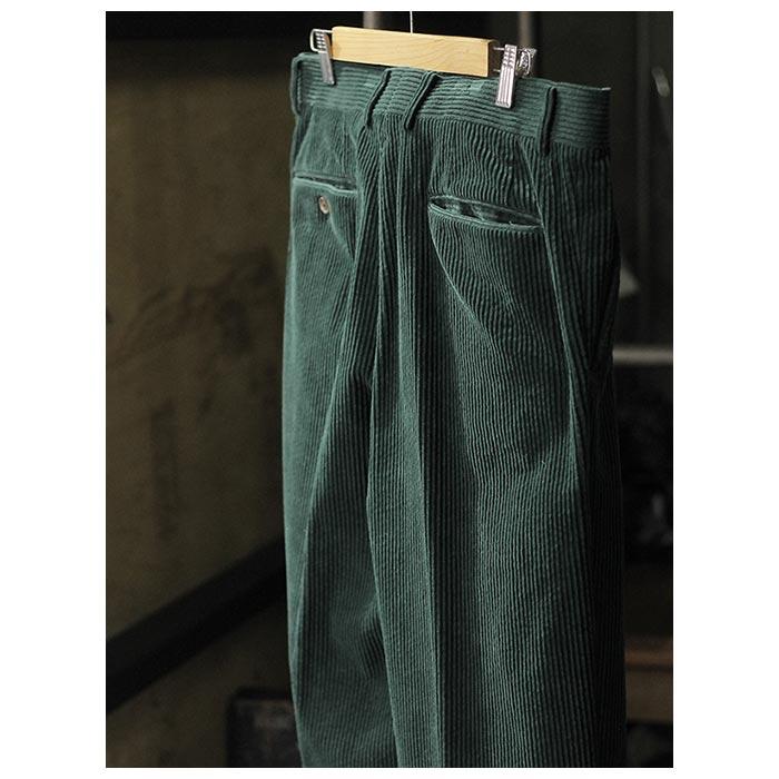 インテリム INTERIM コットンコーデュロイ ワイド 2タックスラックス