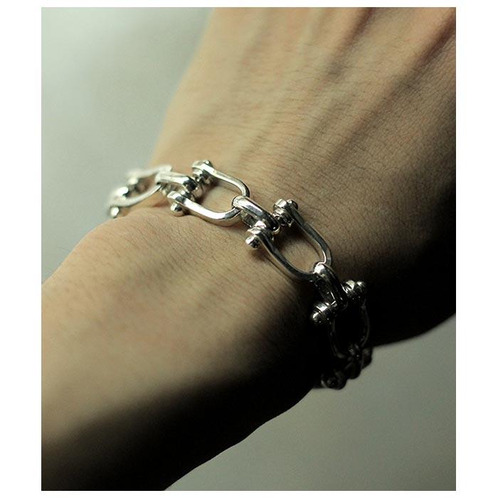 通販店 インテリム INTERIM タスコシルバー ラージ チェーン ブレスレット TAXCO SILVER LARGE CHAIN BRACELET (IT24S433)