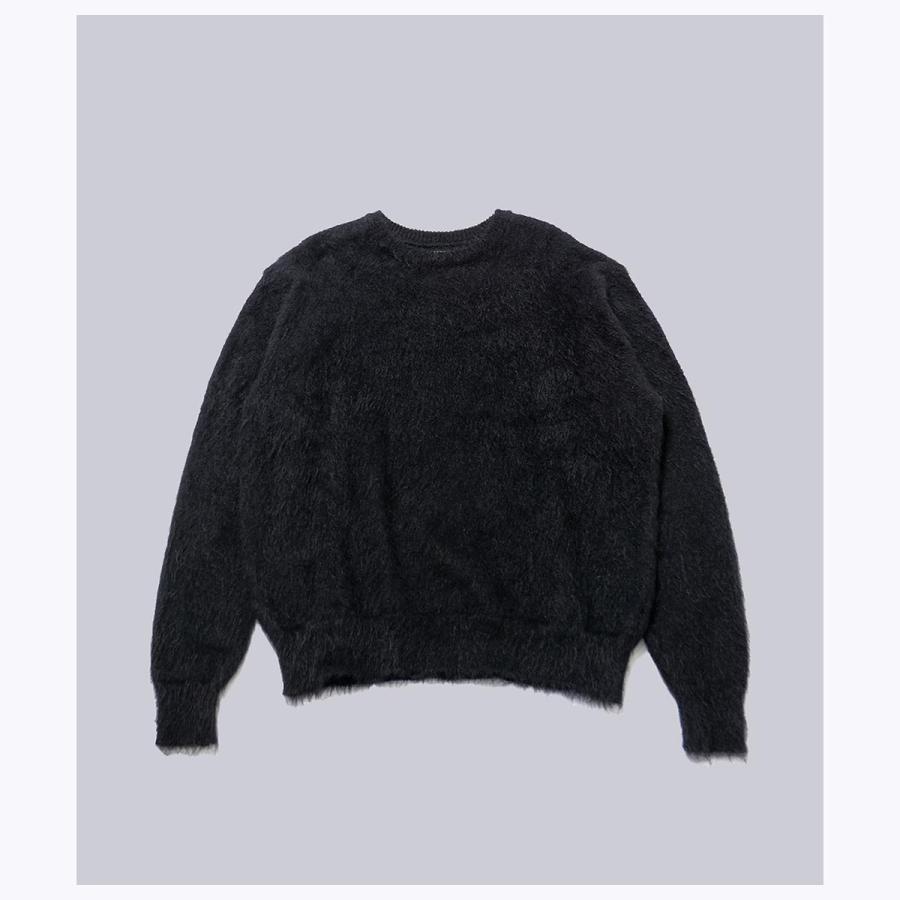 インテリム INTERIM キッド モヘア アルパカ シャギー クルーネック セーター (IT25A167) |  | 01