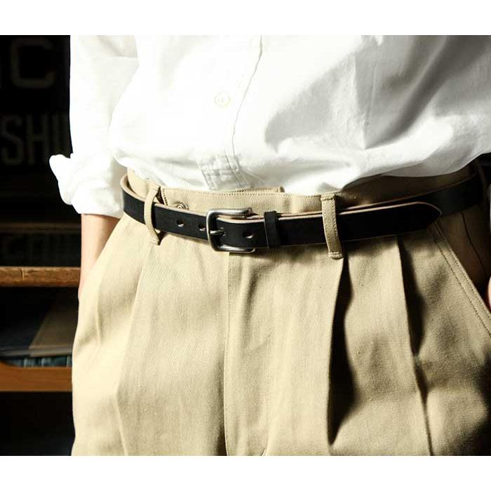 インテリム INTERIM 25mm オークバーク レザー ベルト OAK BARK