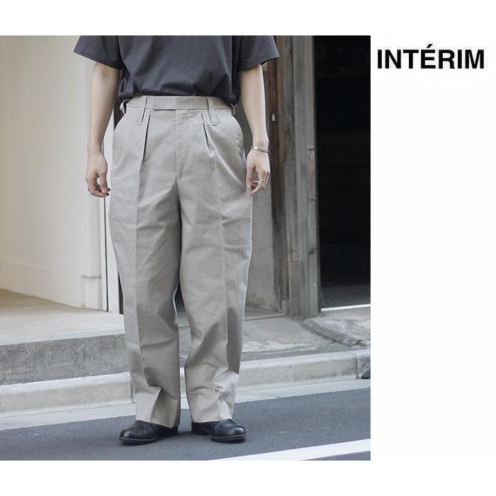 インテリム INTERIM ヴィンテージ チノ ワッシャー 1タック ワイド