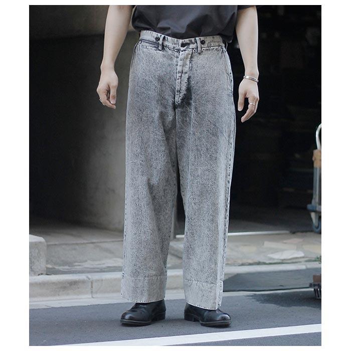 interim インテリム　ワイドデニム INTERIM（インテリム）10oz SHUTTLE DENIM 2-TUCK WIDE TAPERED