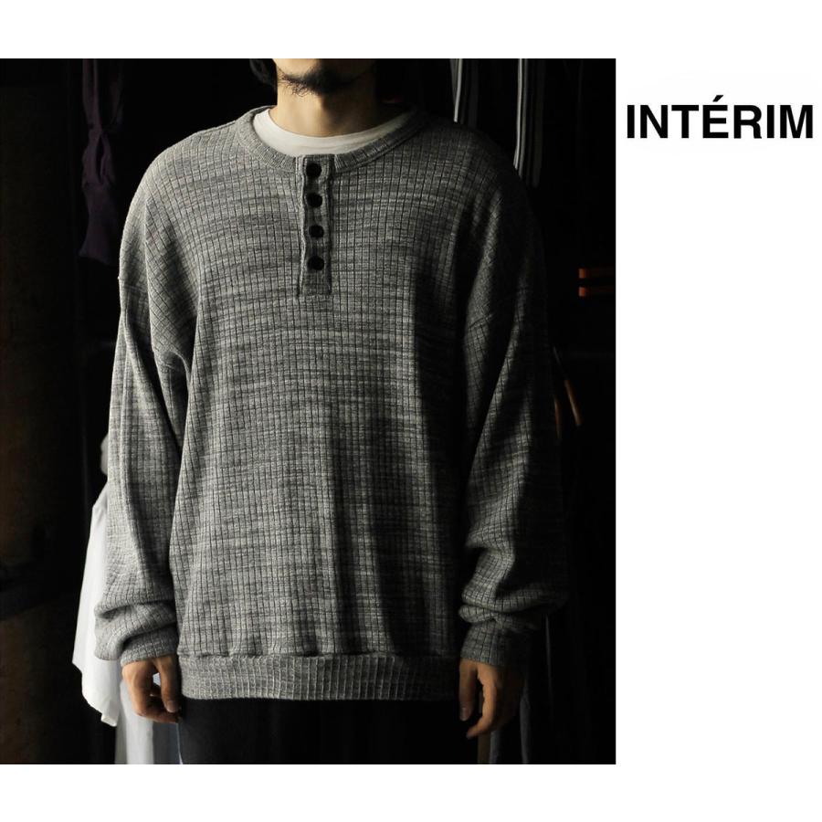 【稀少】DIRK BIKKEMBERGS 袖カットアウト リブニット アーカイブ インテリム INTERIM ヘビー ニードル-アウト リブ ヘンリーネック