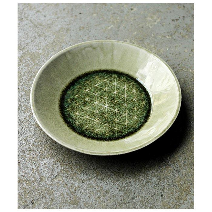 小林哲生 笠間焼 丸皿 麻の葉 (KT-10) |  | 01