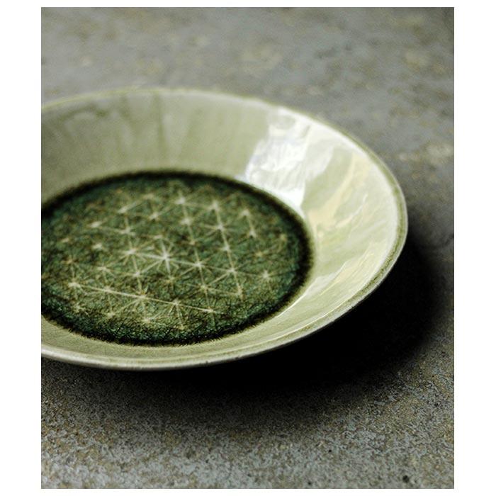 小林哲生 笠間焼 丸皿 麻の葉 (KT-10) |  | 02