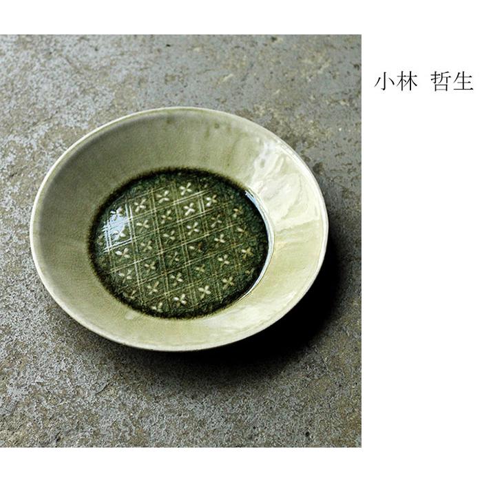 50%OFF セール 小林哲生 笠間焼 丸皿 業平菱 (KT-12) | 