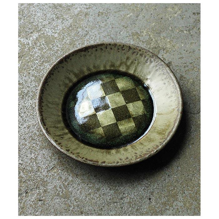 小林哲生 笠間焼 丸皿 市松 (KT-13) |  | 01