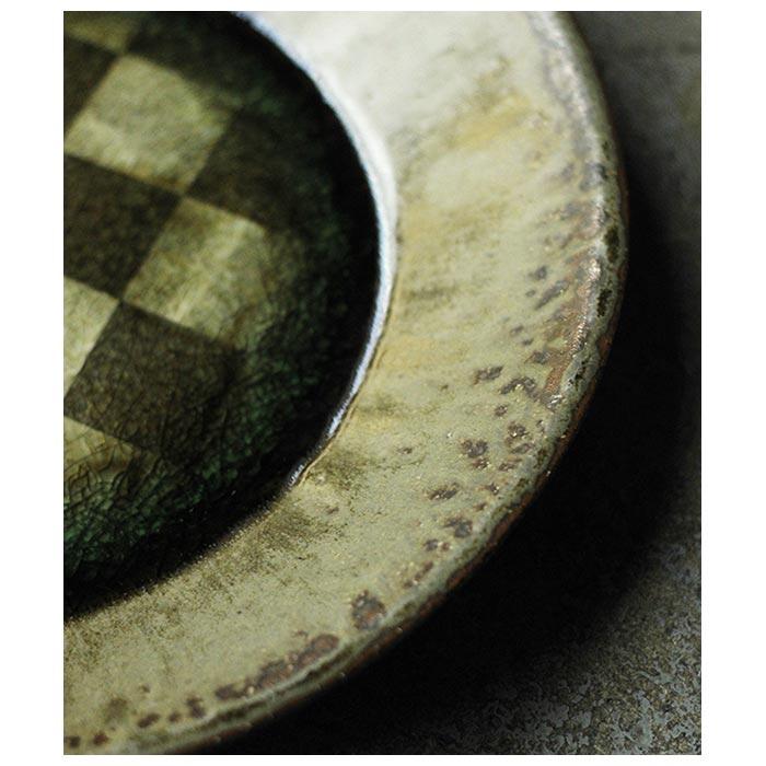 小林哲生 笠間焼 丸皿 市松 (KT-13) |  | 03