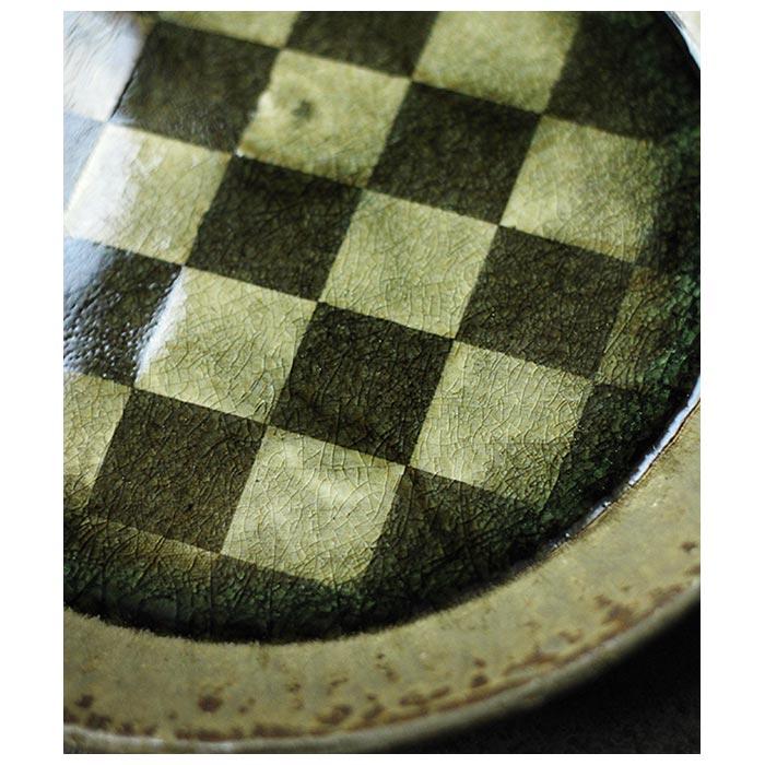 小林哲生 笠間焼 丸皿 市松 リム広 (KT-14) |  | 04