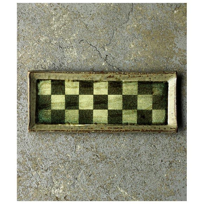 小林哲生 笠間焼 長皿 市松 (KT-15) |  | 02