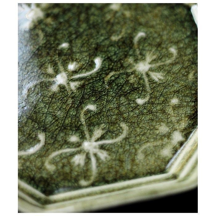 小林哲生 笠間焼 灰釉 八角皿 更紗文様 (KT-1) |  | 04