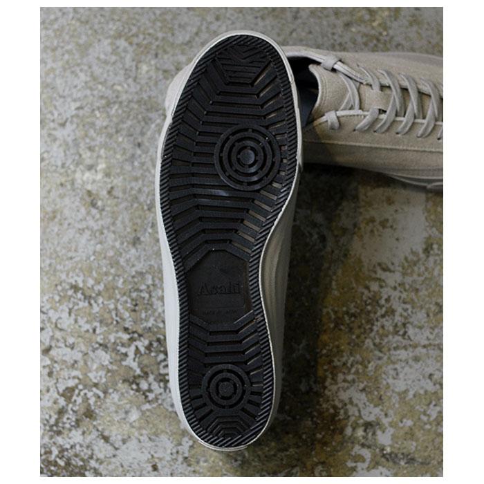 アサヒ ASAHI BELTED LOW SUEDE GRAY/GRAY ベルテッド ロー