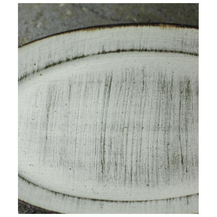 マノメ工房  笠間焼 スクラッチスリムオーバル (MONOME-12) |  | 03