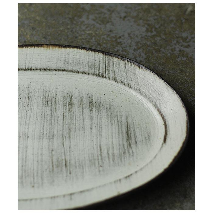 マノメ工房  笠間焼 スクラッチスリムオーバル (MONOME-12) |  | 04