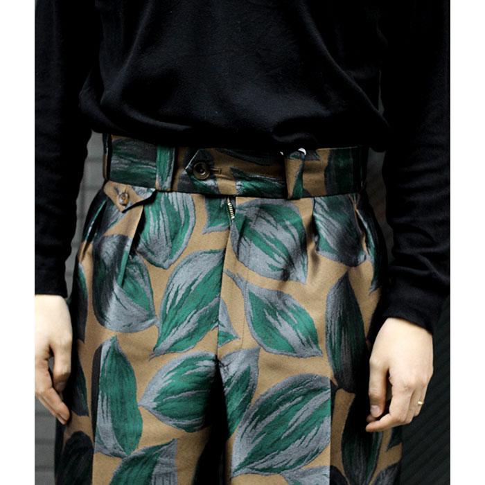 根津洋品店 NEZU YOHINTEN リーフジャガード タンゴパンツ TANGO PANTS