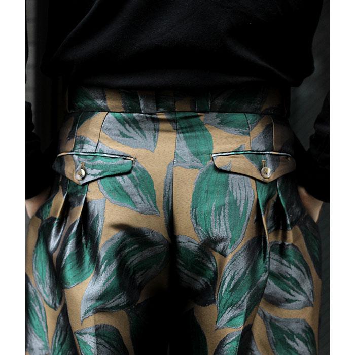 根津洋品店 NEZU YOHINTEN リーフジャガード タンゴパンツ TANGO PANTS