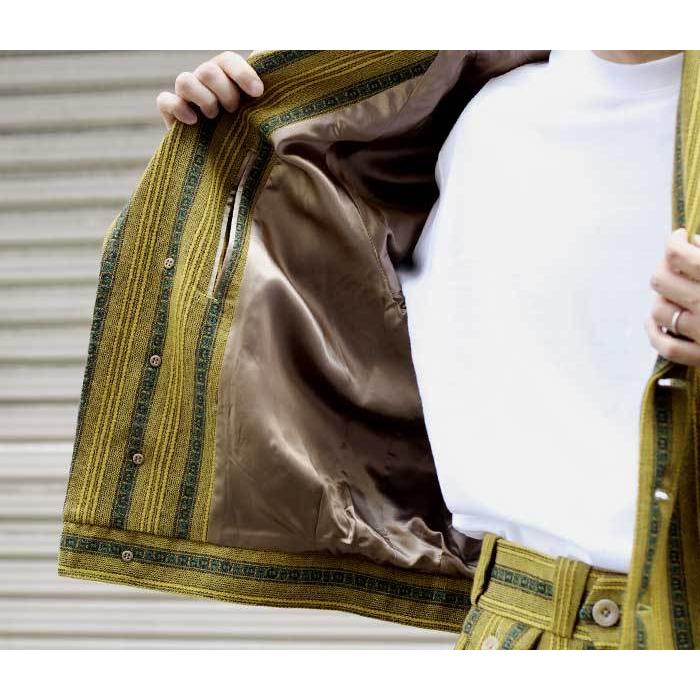 根津洋品店 NEZU YOHINTEN ショートジャケット ストライプ