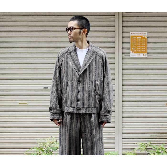 根津洋品店 NEZU YOHINTEN ショートジャケット ストライプ