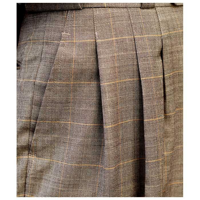 根津洋品店 NEZU YOHINTEN ウールウィンドウペン テーパード タンゴ