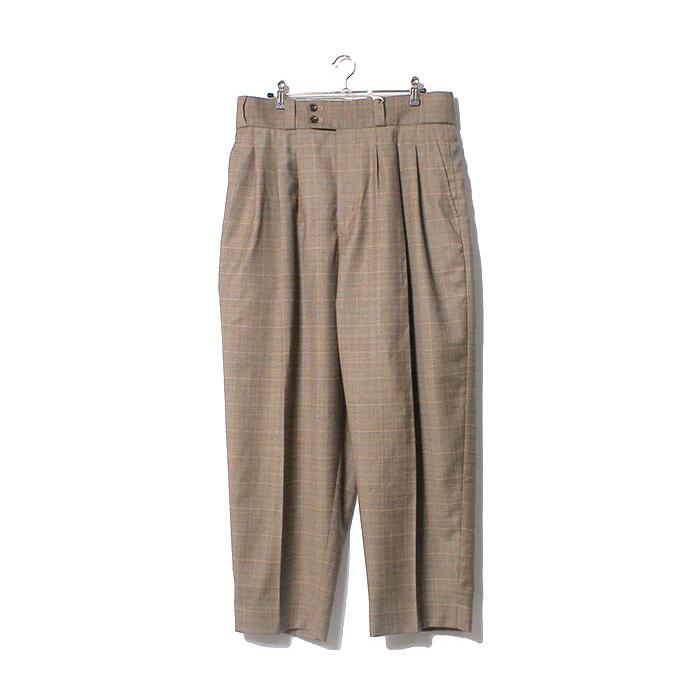 根津洋品店 NEZU YOHINTEN ウールウィンドウペン テーパード