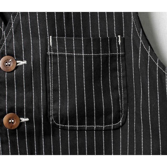 Pherrow's（フェローズ） ブラックウォバッシュ ベスト ジレ (PV1