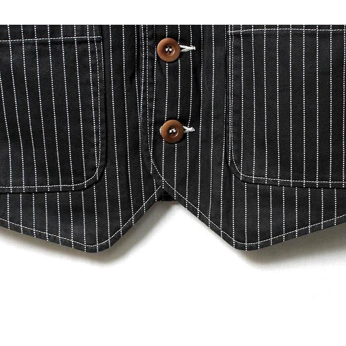 Pherrow's（フェローズ） ブラックウォバッシュ ベスト ジレ (PV1