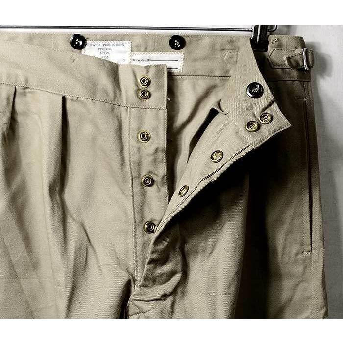 デッドストック DEADSTOCK オーストラリア軍 50年代製 コットン チノ スナップワークパンツ (RAAF-COTTON-CHINO-SNAP-PT) |  | 07