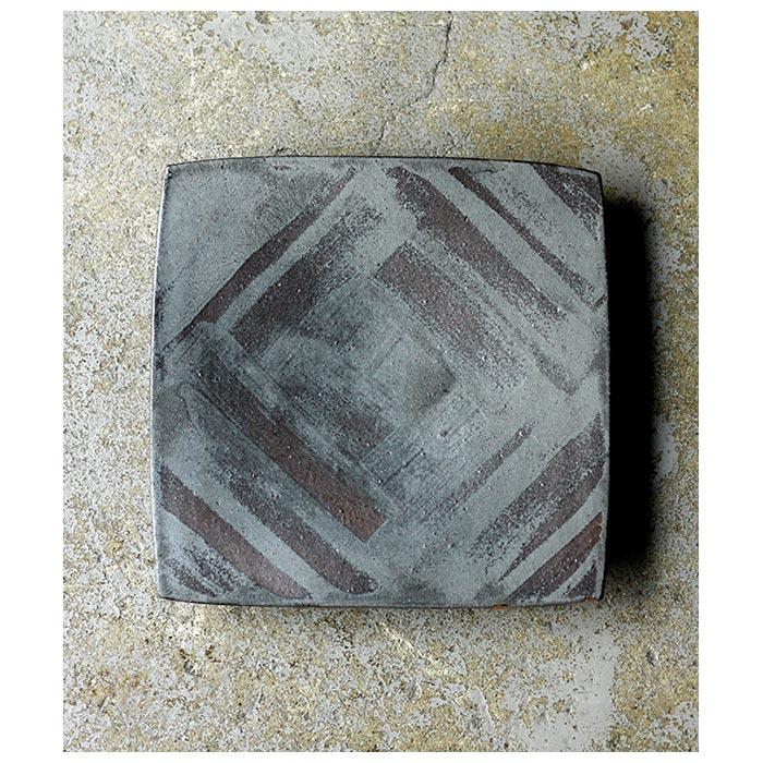 セレンのあ Sellen Noah 笠間焼 高台付鉄砂四角皿 SQUARE PLATE (SN-SQUARE) |  | 01