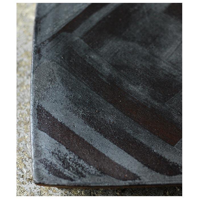 セレンのあ Sellen Noah 笠間焼 高台付鉄砂四角皿 SQUARE PLATE (SN-SQUARE) |  | 03
