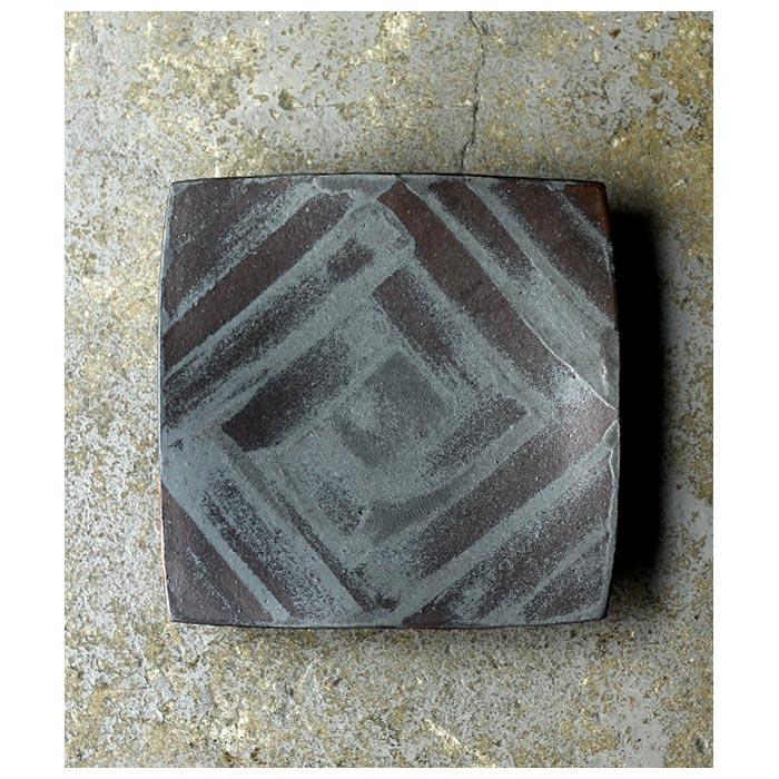 セレンのあ Sellen Noah 笠間焼 高台付鉄砂四角皿 SQUARE PLATE (SN-SQUARE) |  | 05