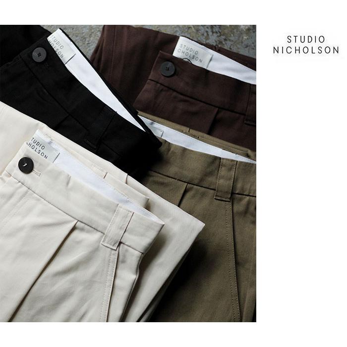 STUDIO NICHOLSON スタジオニコルソン ボリュームパンツ ツイル