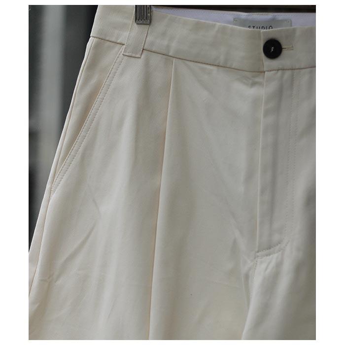 STUDIO NICHOLSON スタジオニコルソン ボリュームパンツ ツイル生地 SORTE VOLUME PLEAT PANT TWILL (SNM-351-TWILL-23SS)｜andpheb｜05