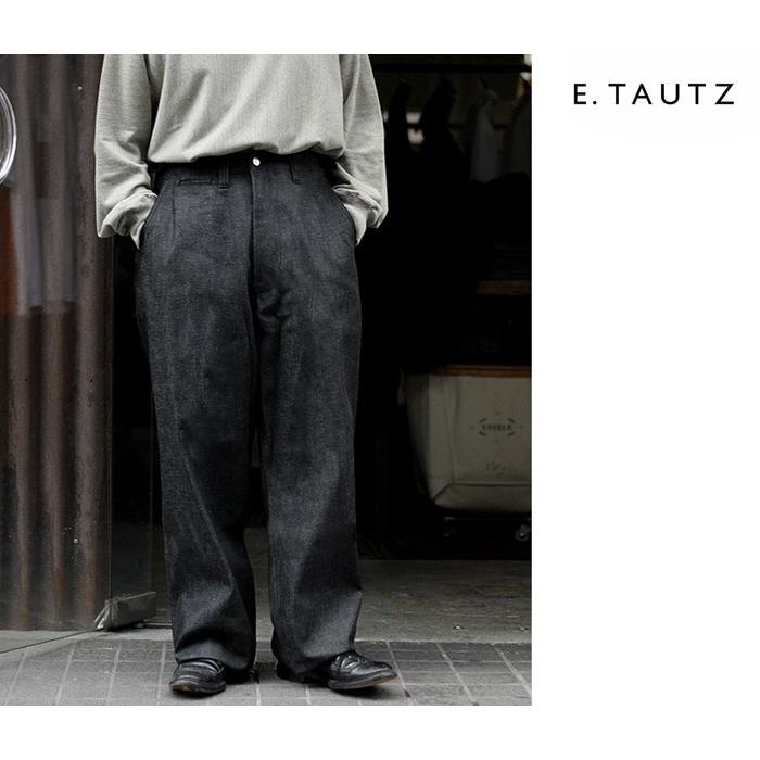 【E.TAUTZ】イートウツ ワイドワークデニム　w34 イートウツ＜E.TAUTZ＞のワイドパンツ！ - ブログ｜a people to