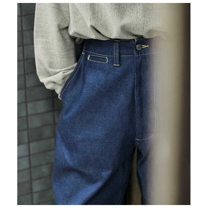 E. Tautz デニム E.TAUTZ イートウツ パンツ ツープリーツ デニム ブラック