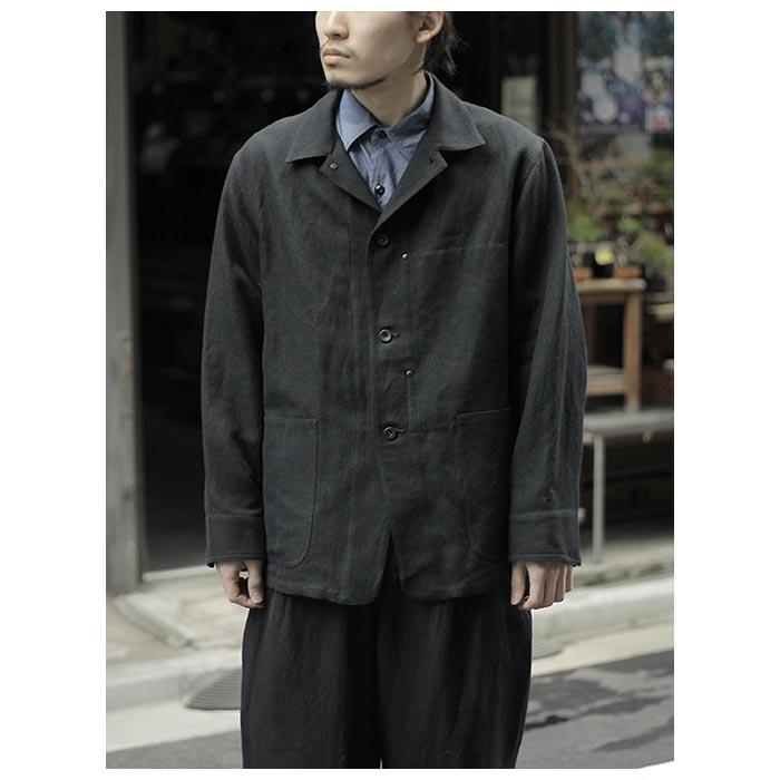 アルテリア 25SS 美品 カバーオール シャツ ジャケット アルテリア ULTERIOR コットンリネン ブロークン ツイルカバー