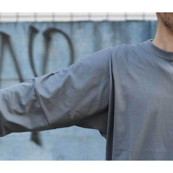 新品 BEAMS別注ULTERIOR スビンコットン ロングスリーブ Tシャツ灰 Brilla per il gusto（ブリッラ ペル イル グスト）【別注