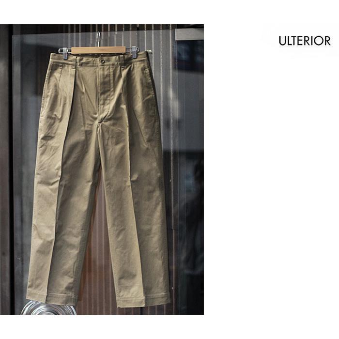 アルテリア ULTERIOR ウォッシュド スビン ツイル 52 トラウザー 