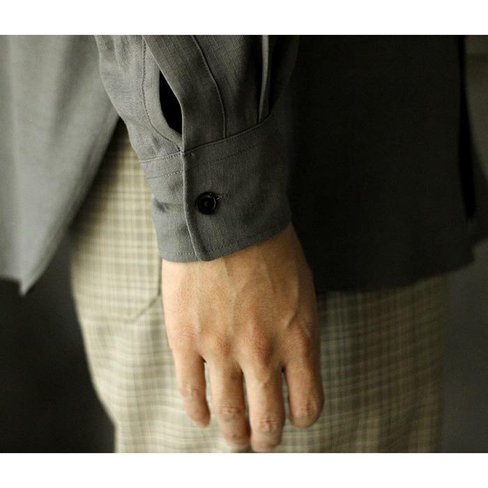 アルテリア ULTERIOR レーヨンリップストップ ミリタリーシャツ RAYON